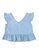 GAP blue V Neck Peplum Top 6A911KA3C12951GS_2