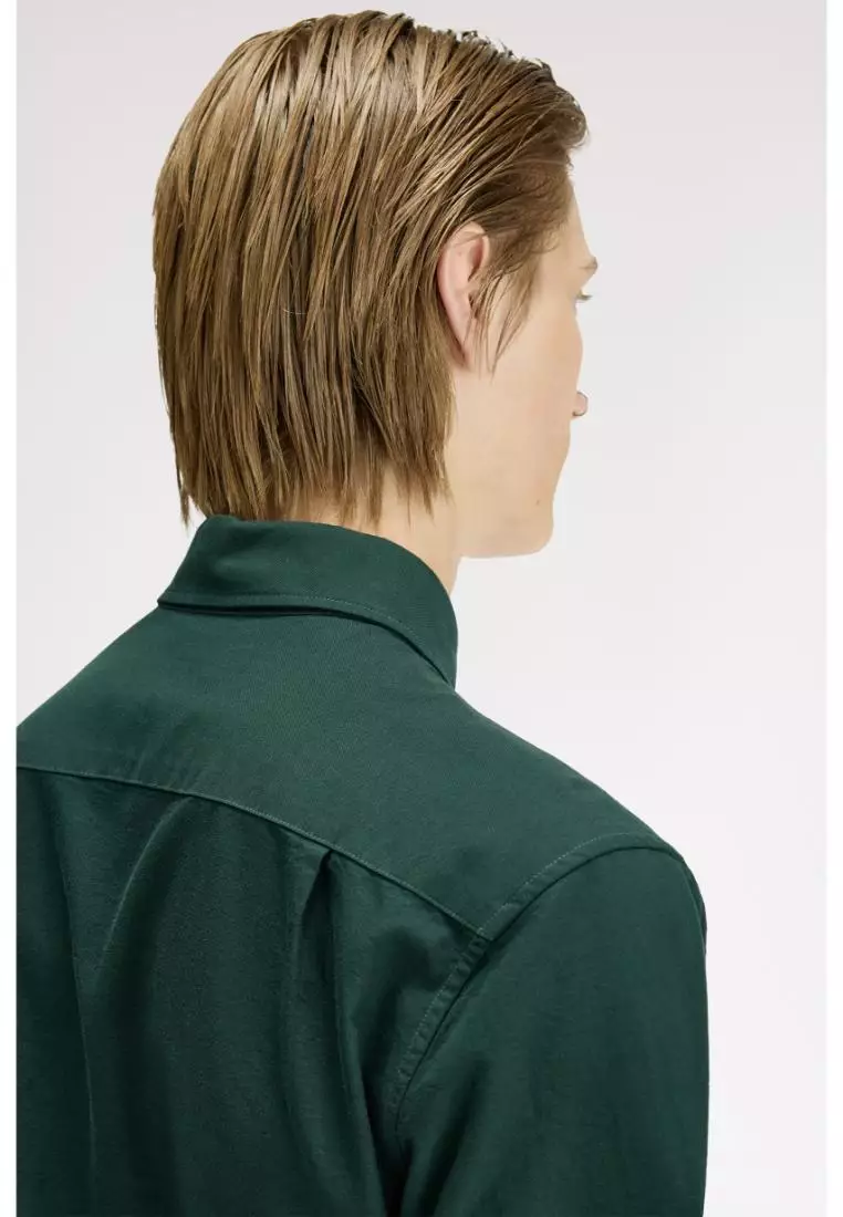 Fred Perry M5516 Long-Sleeve Oxford Shirt (Grassroots)