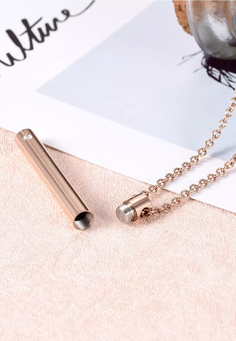 Precious Pet Keepsake Pendant Necklace in Rose Gold