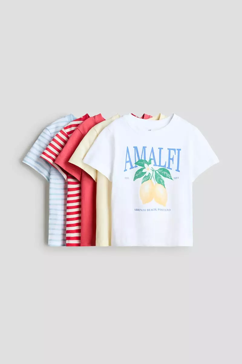 5-pack cotton T-shirts