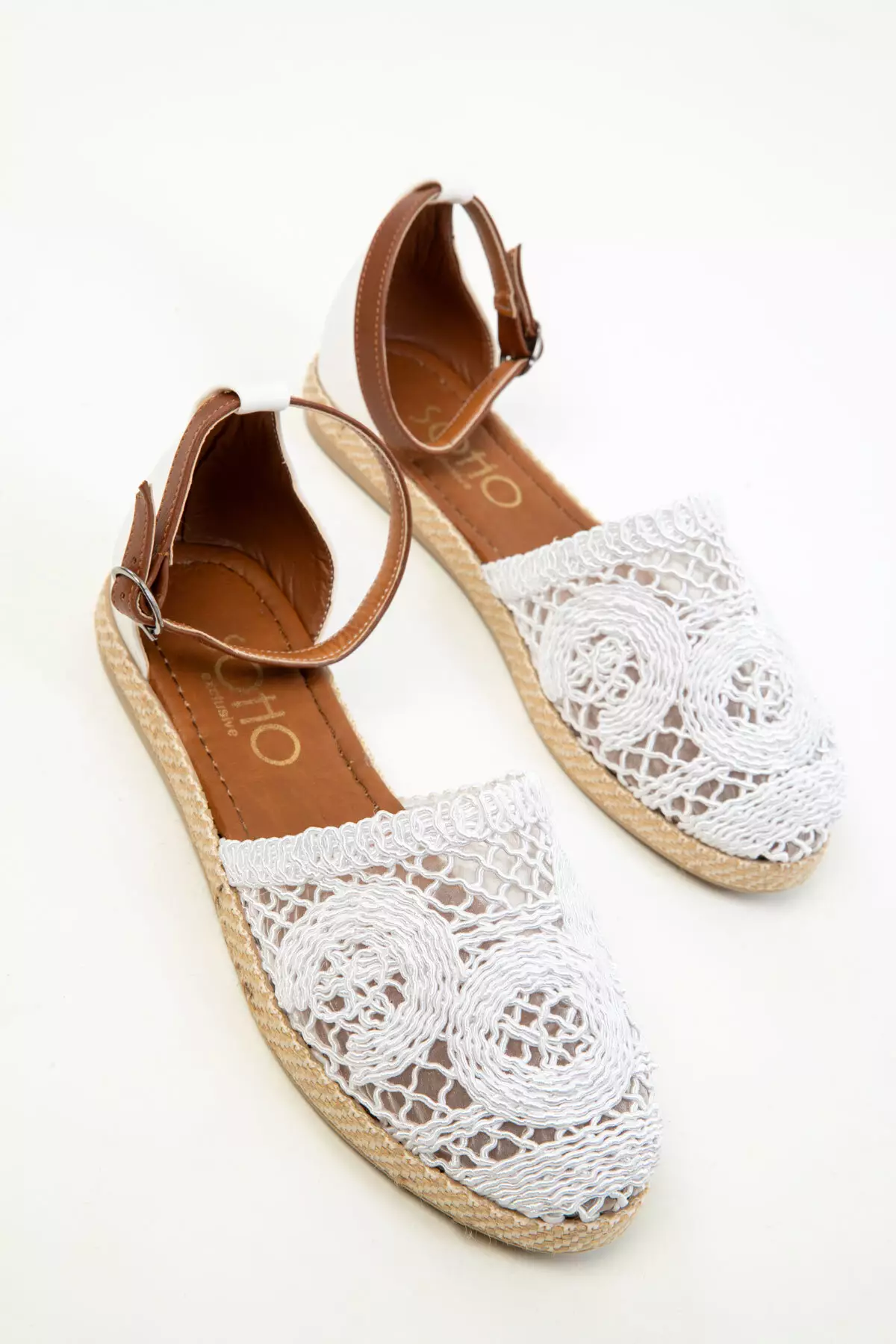 White Women's Sandals 15046