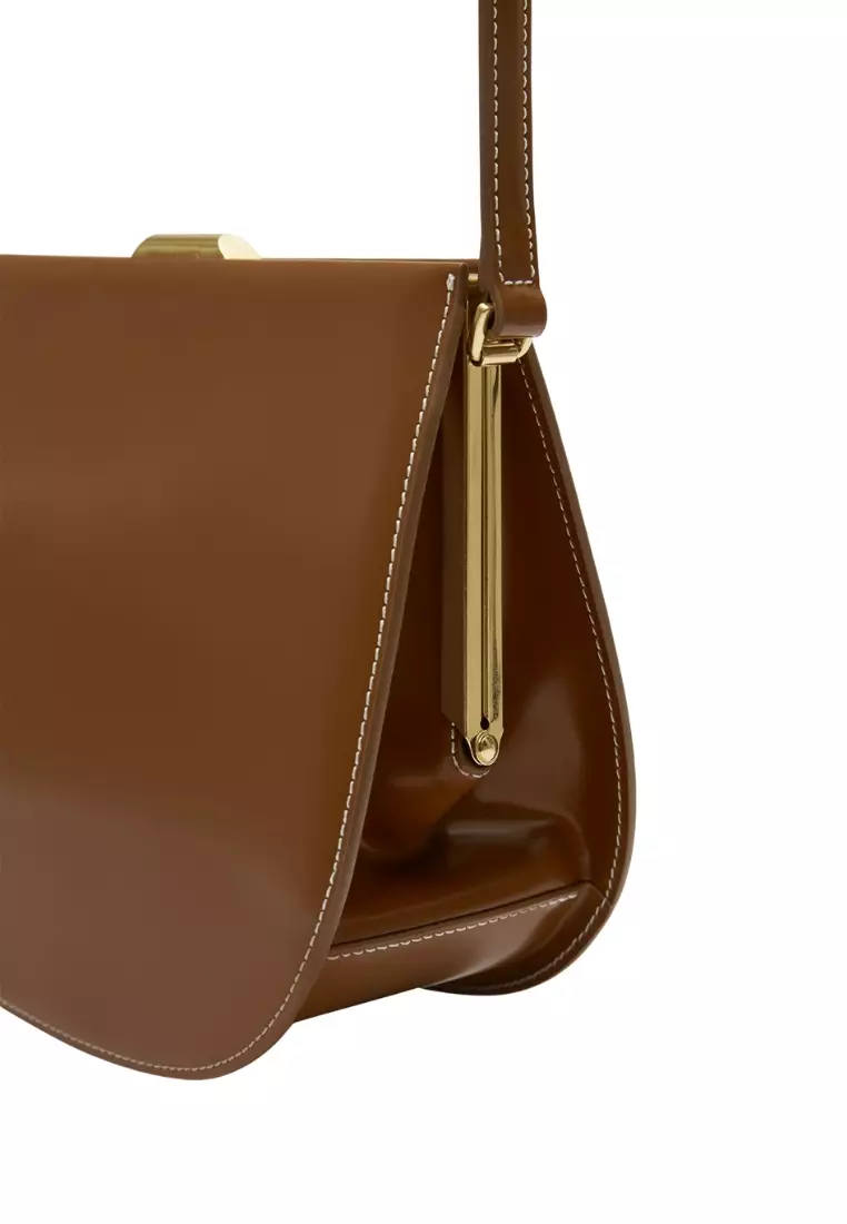Lune Forme Bag - Cognac Brown