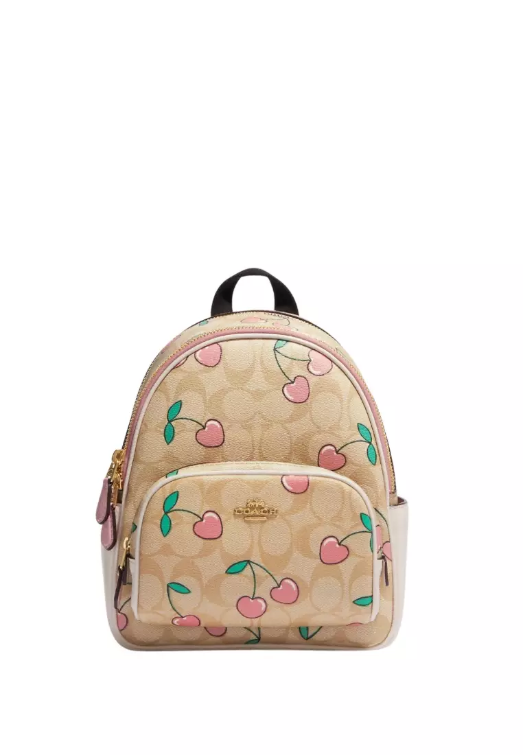 Coach mini backpack pink online