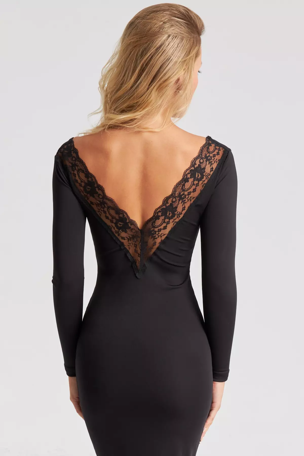 Lace Trim Black Lace Tight Dress Buy Cool Sexy Lace Detailed Midi