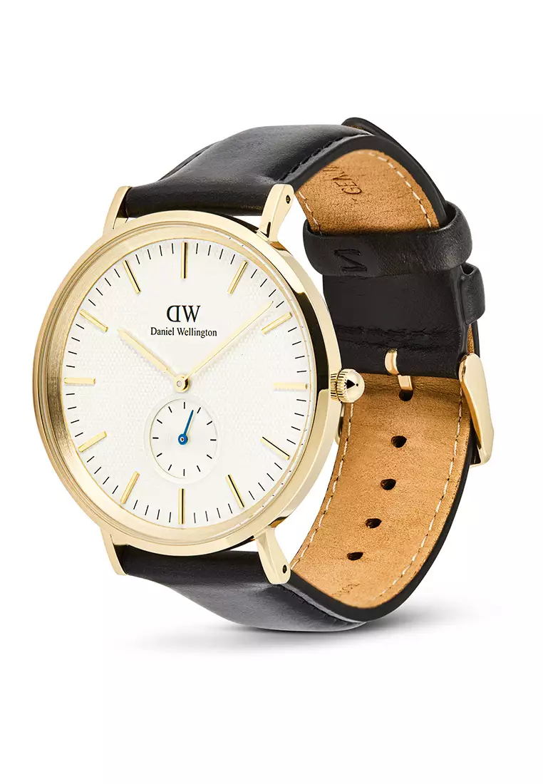 Classic 40mm Multi-Eye Sheffield Off White Silver Sunray Gold Men Watch stainless steel Leather strap watch DW Official Authentic Original