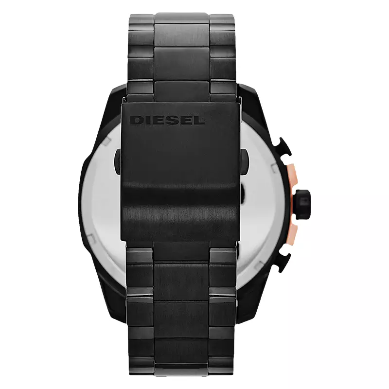Jam Tangan Pria Diesel DZ4309 Mega Chief Analog Men Black Dial Black Stainless Steel