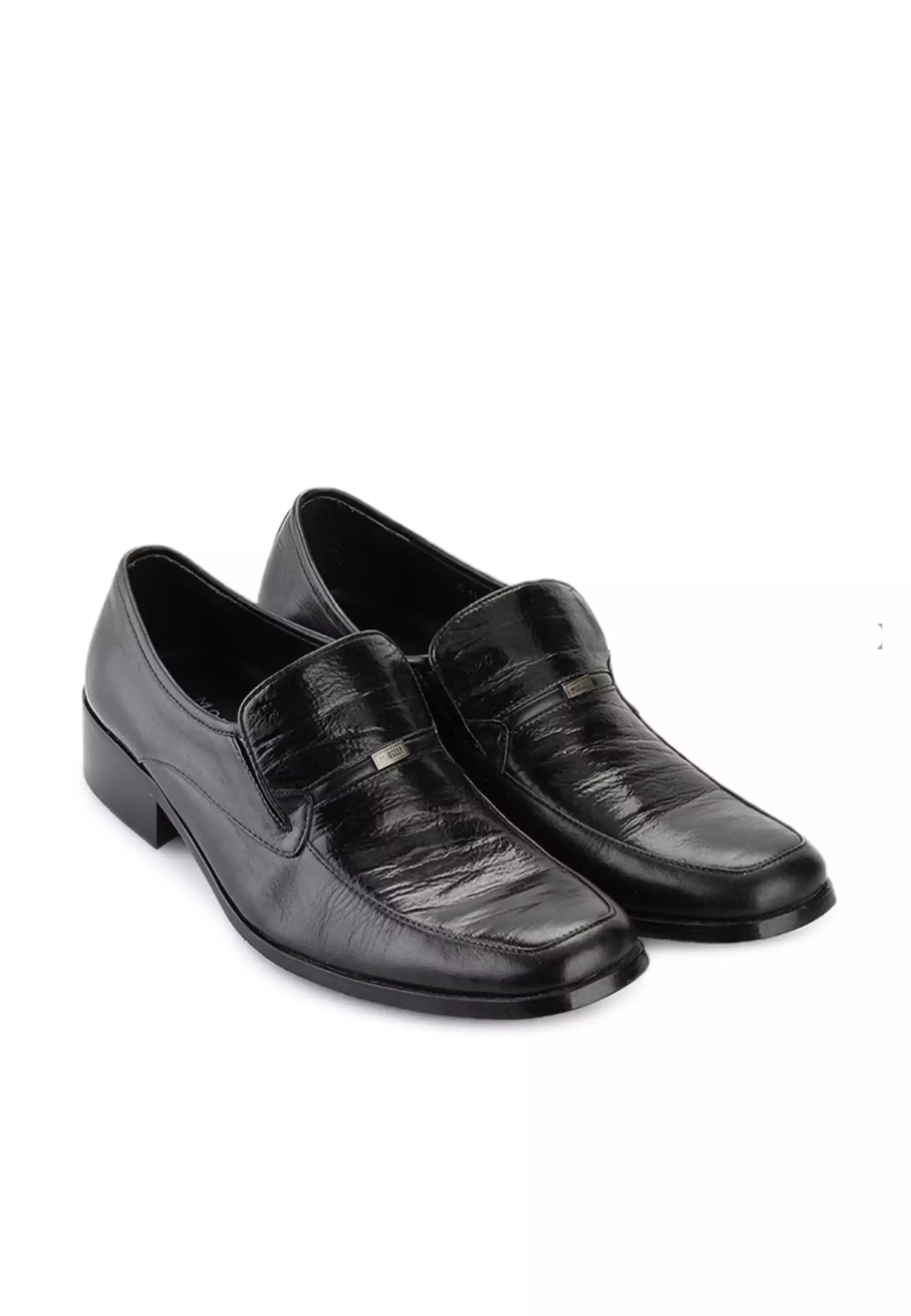 Brussel Sepatu Slip On Pantofel Kantor Pria Kulit Asli