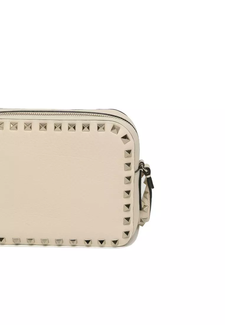 Buy Valentino Small Rockstud Grainy Leather Crossbody Bag Online