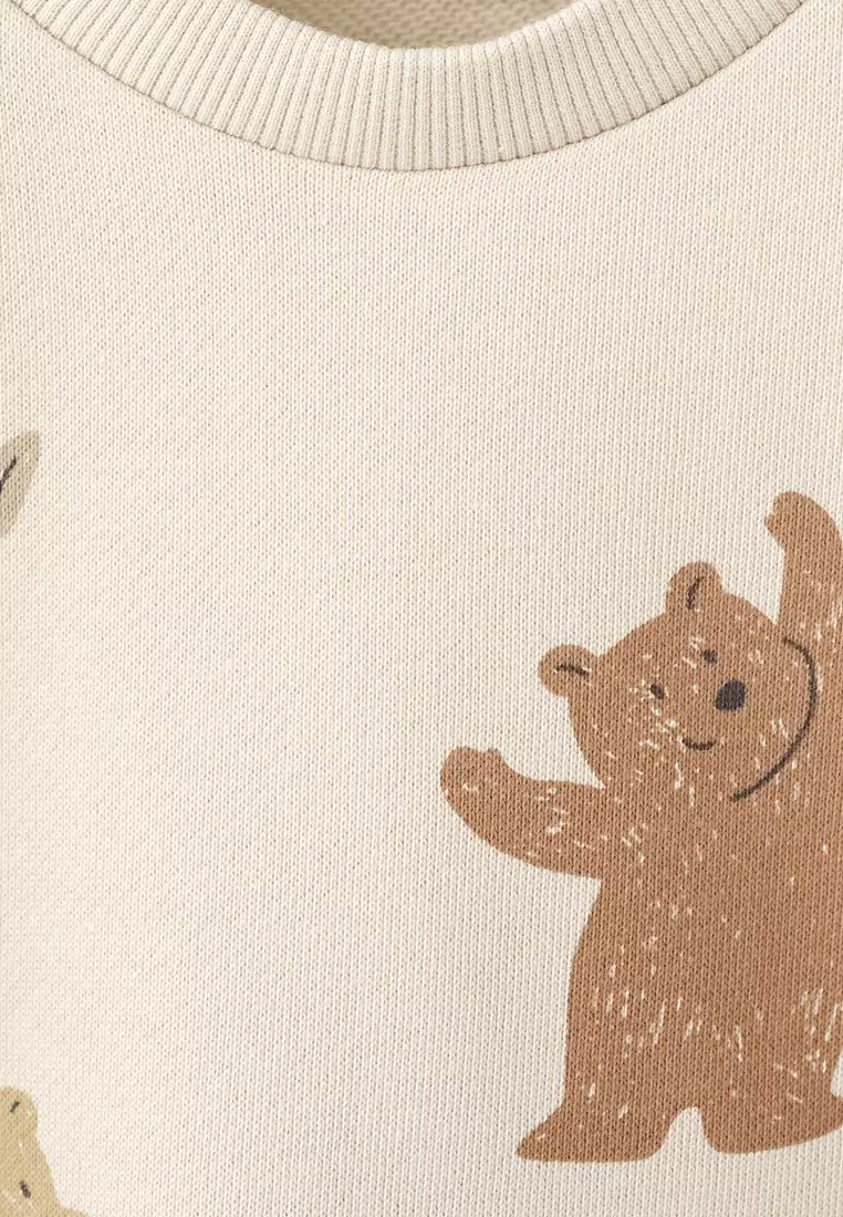 Bear Print Sweatshirt