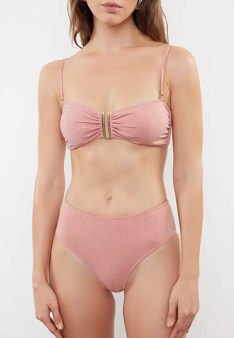 Accessory Glitter Brazilian Bikini Set