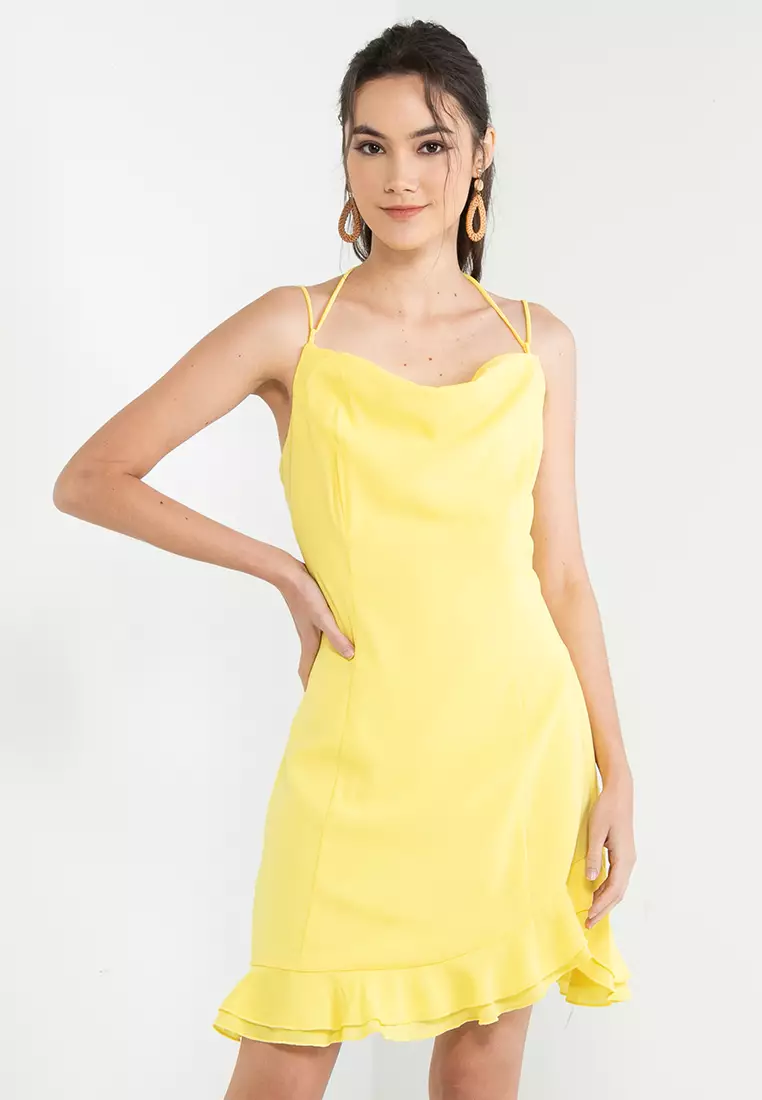 Buy Yellow Dresses Online Sale Up to 90 ZALORA Singapore
