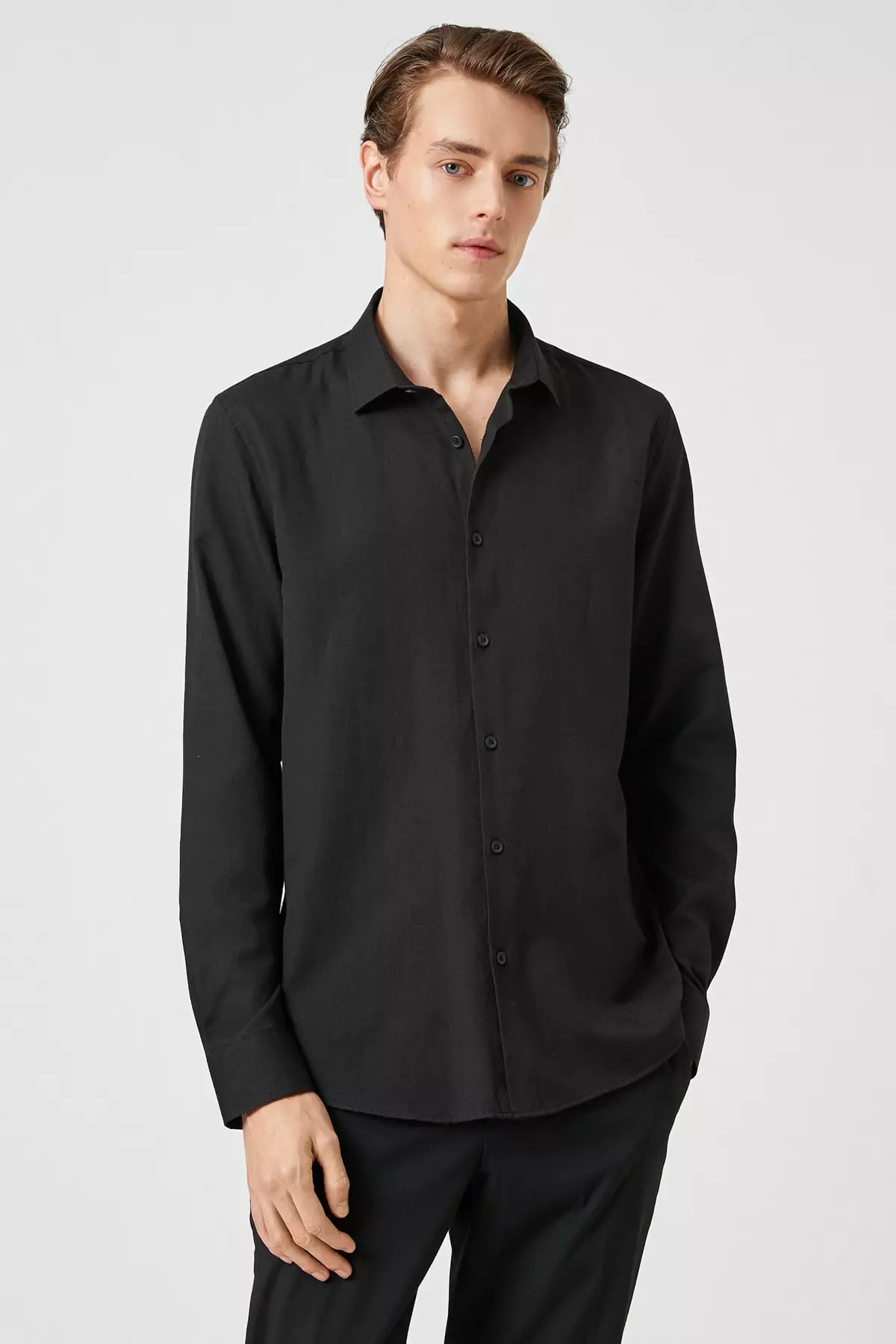 Buy KOTON Basic Classic Long Sleeve Shirt 2024 Online