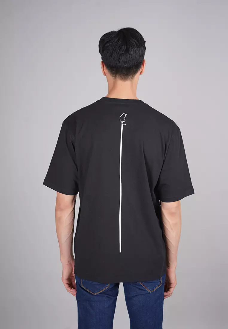 LGS Street - Kaos Oversize - Streetwear - Hitam - Unisex - Cat - SO.30.H008.003.C