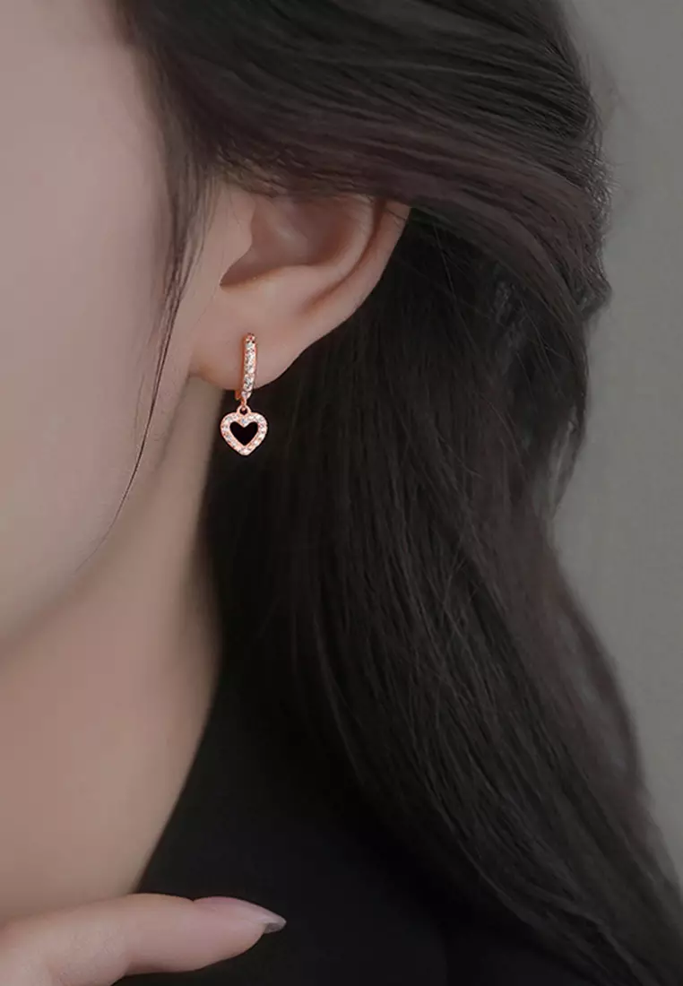 Anting Wanita Anting Original Korea Berlian Antingan Kotak Indah Anting Cewek