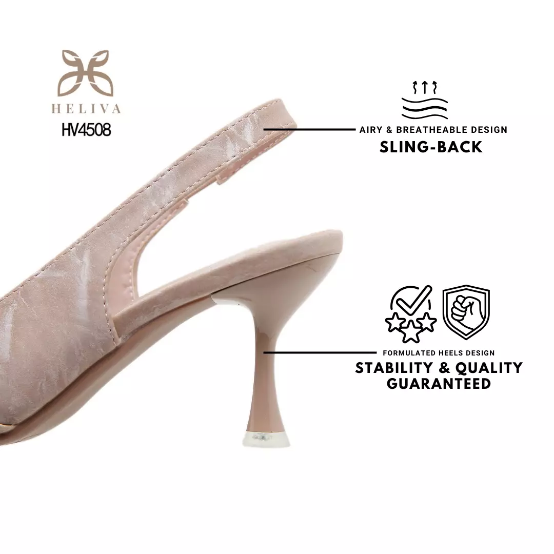HELIVA SABRINA Sophisticated 7cm Heels in Luxe Satin with Refined Pointed Toe HV7108