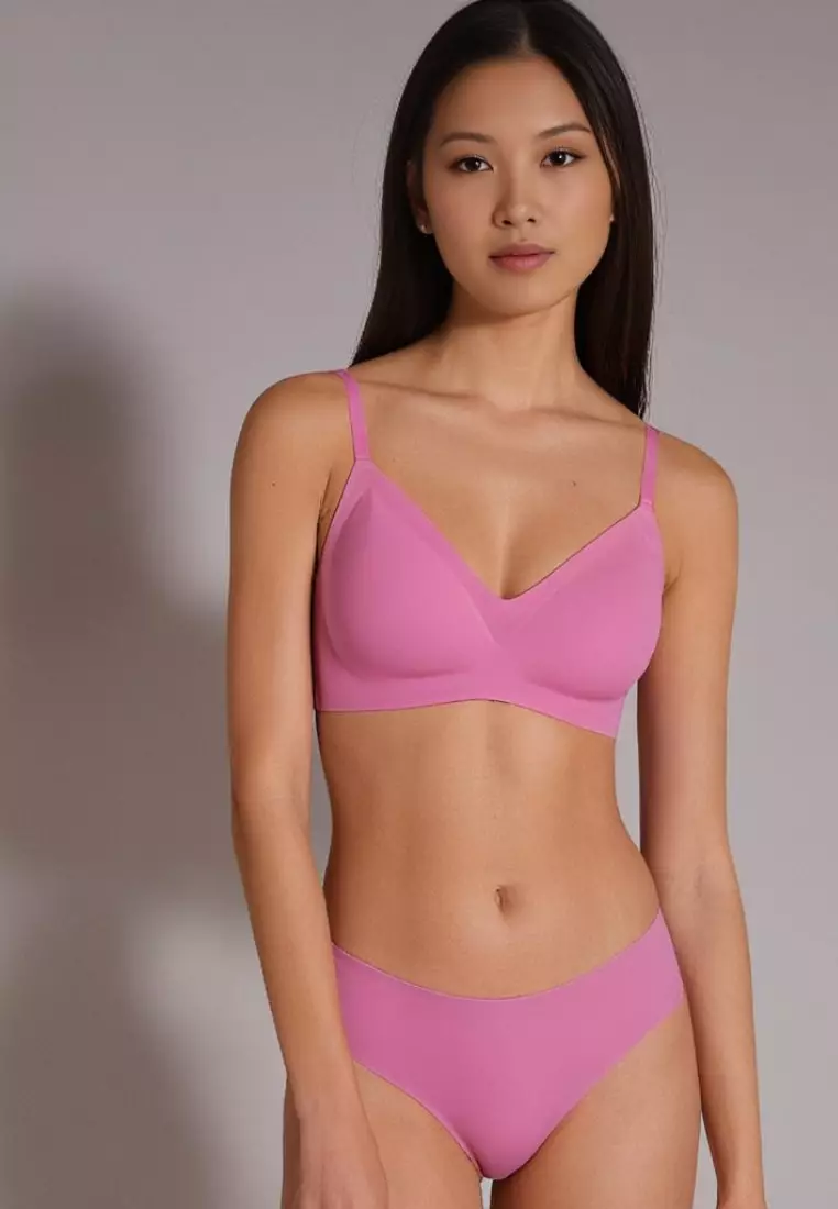 Nadia Seamless Wireless Bra in Pink