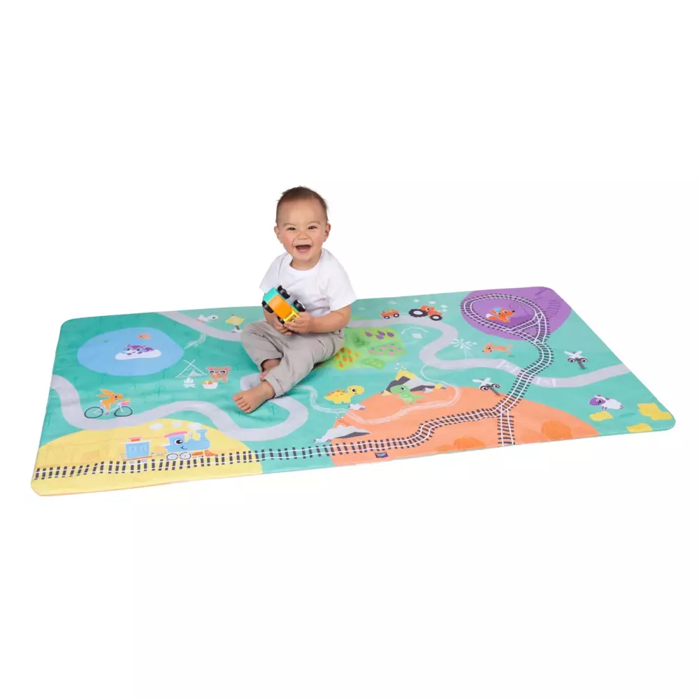 Playgro City To Country Reversible Jumbo Mat - Alas Bermain Anak Bayi
