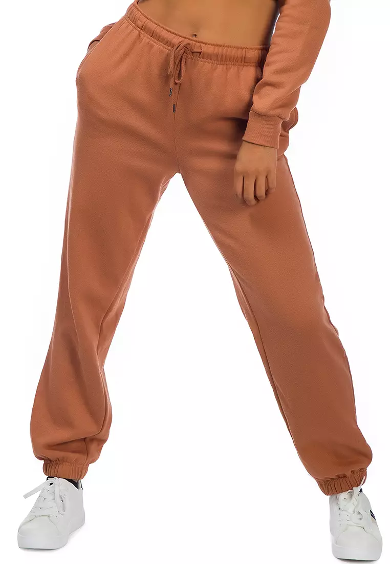 Beige discount cuffed joggers