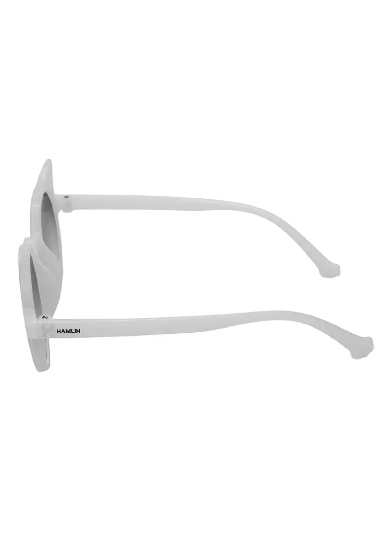 Ulrico Kacamata Hitam Anak Unisex Cat Ear Model Sunglasess Cute Design Material PC ORIGINAL - White