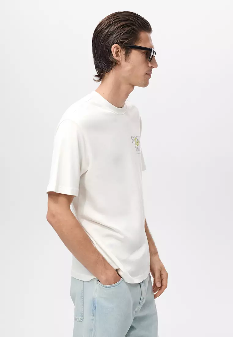 100% Cotton T-Shirt Text