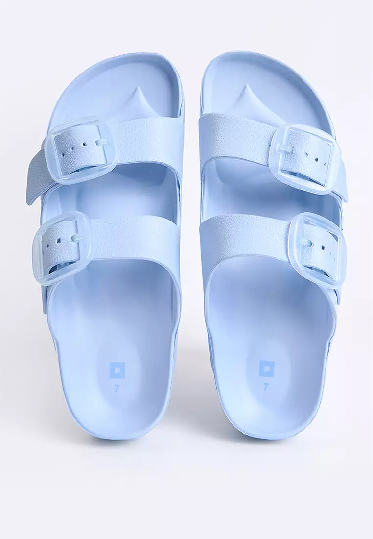 Women's Two Band Rubber Slides