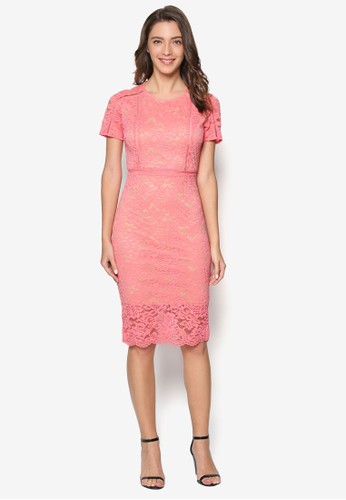 Pink Ladder Insertesprit鞋子 Lace Dress, 服飾, 洋裝