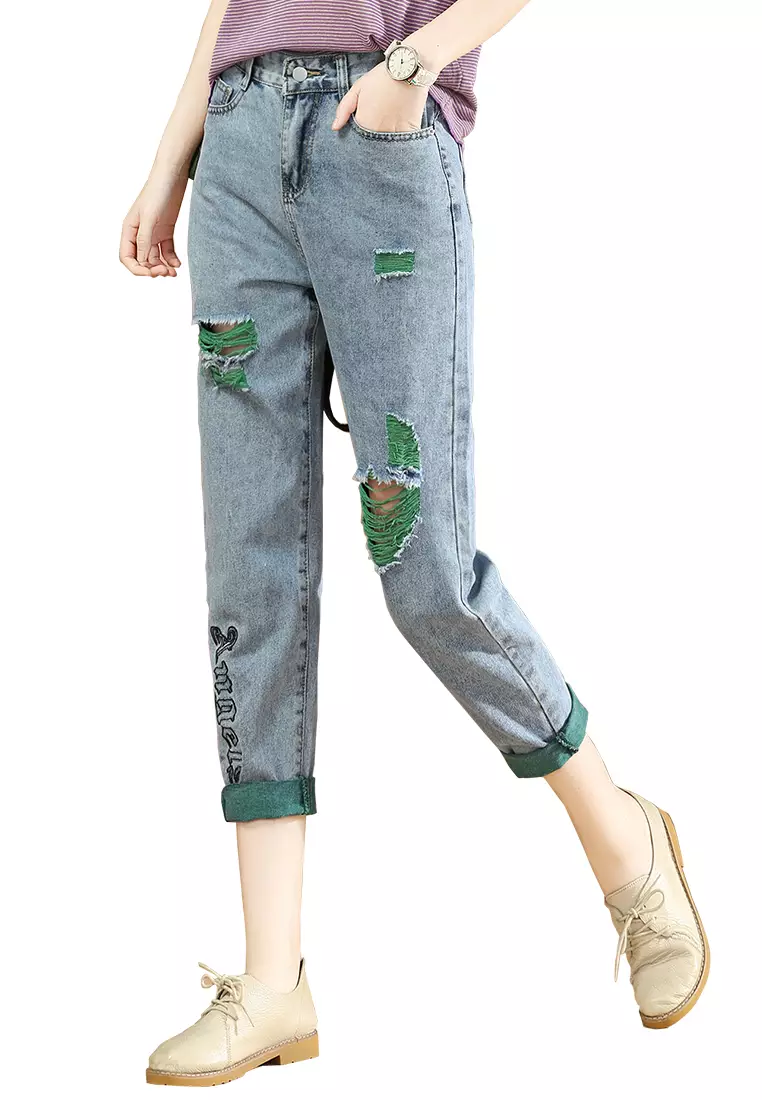 Ripped Denim Stylish Scratch Pant Ripped Pants Stylish Scratch