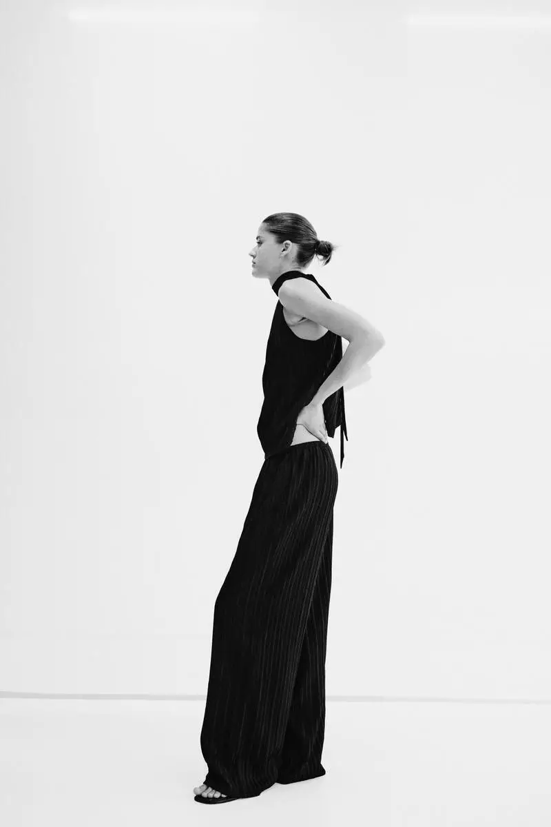 Textured jersey top