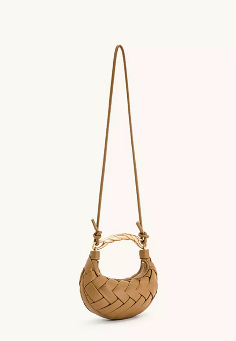 Orla Weave Handbag - Brown