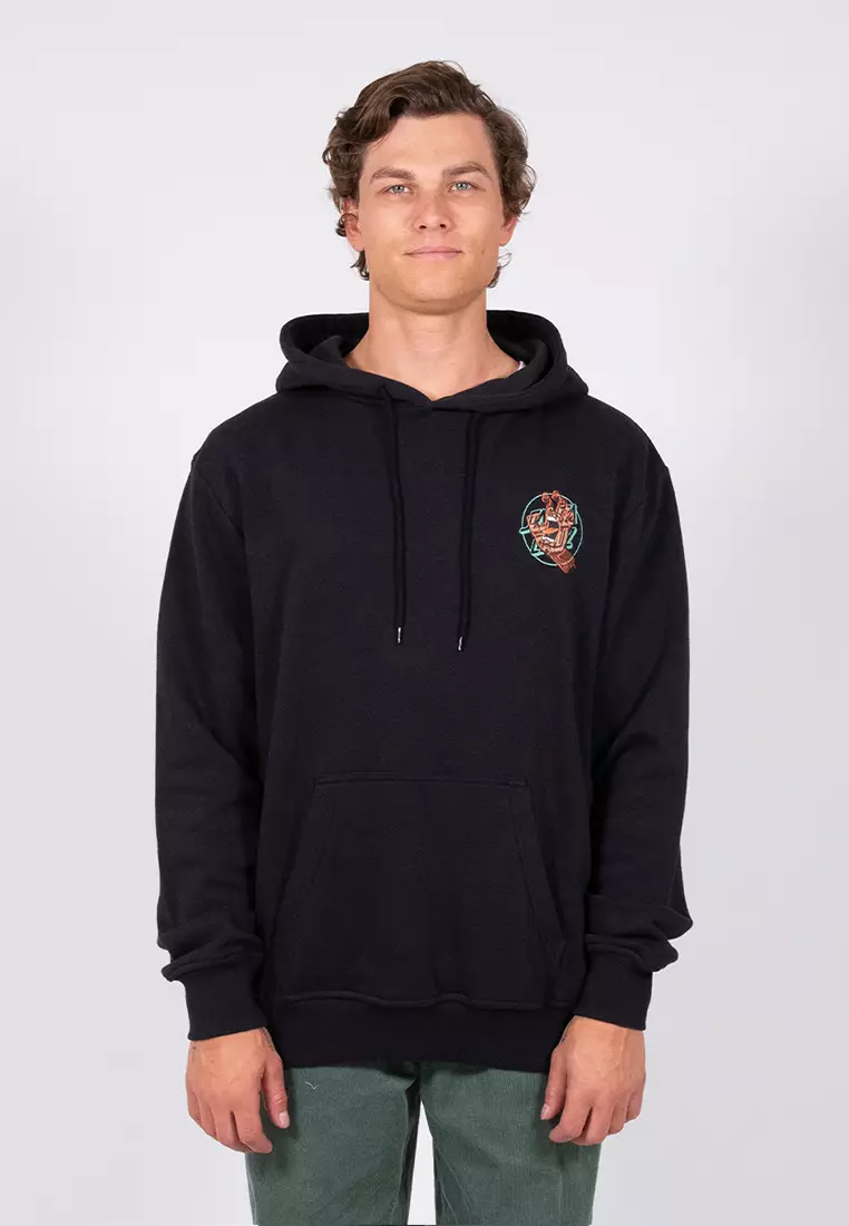 Santa cruz vacation shop dot black hoodie