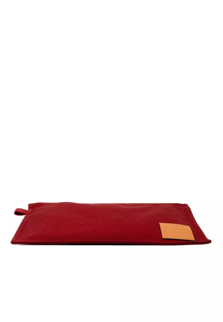 Pre-Loved Hermès Toile Bora Bora Pouch Mm