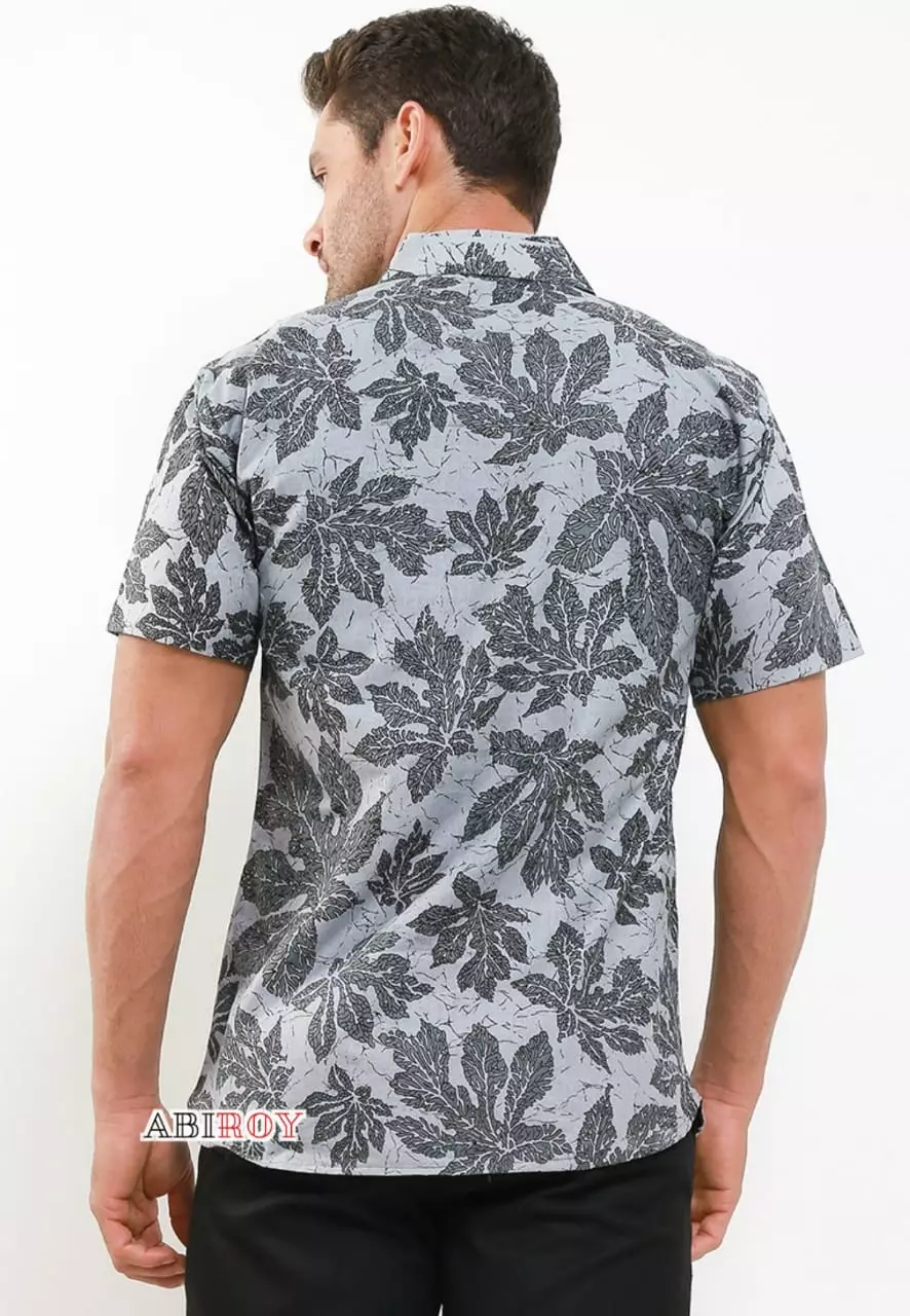 Kemeja Batik Pria Premium Slimfit Elegant Modern Lengan Pendek Badhra