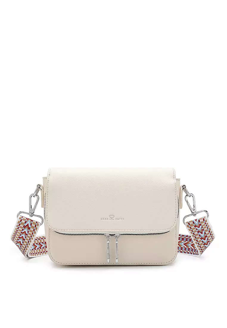 small white sling bag