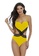 LYCKA yellow LKL7049-European Style Lady Swimsuit-Yellow 34223US38B3D49GS_1