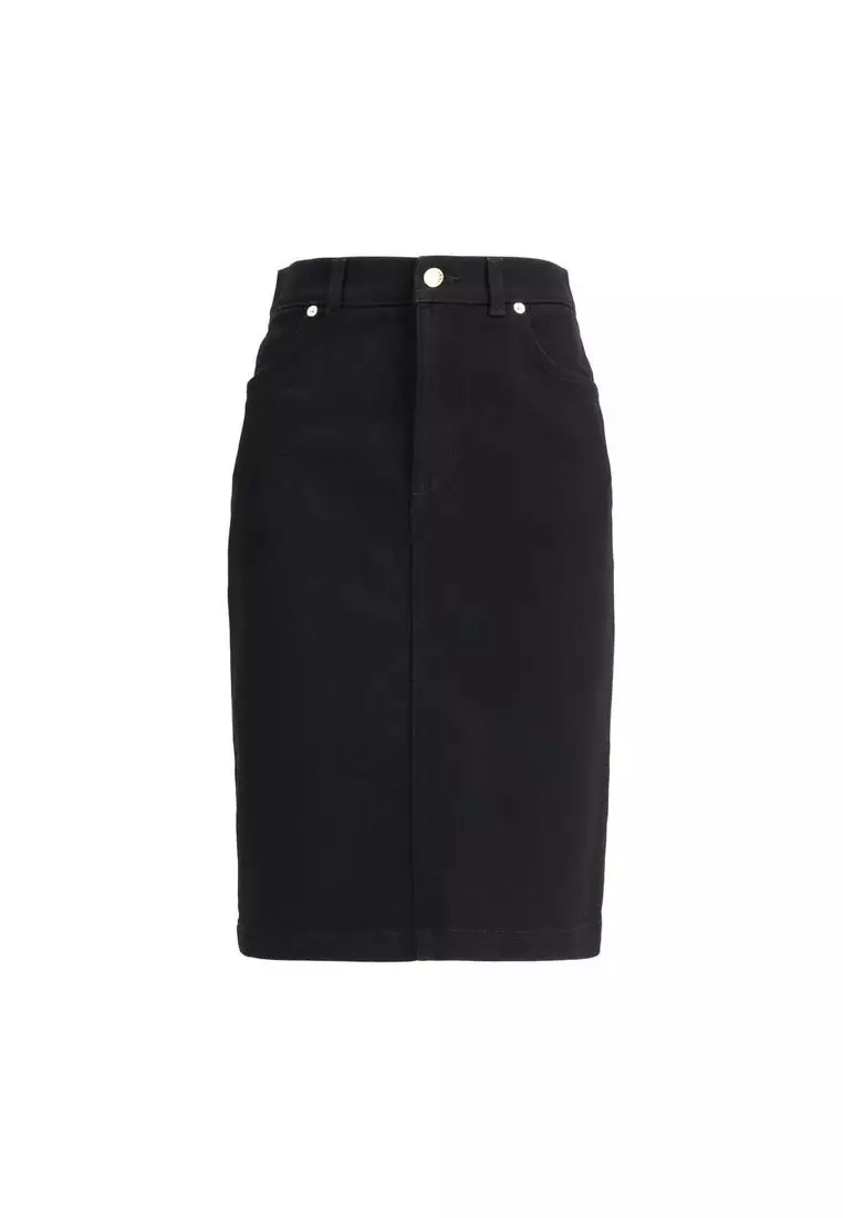 【送料&関税込】Dolce & Gabbana Denim Midi Skirt Buy Dolce & Gabbana Denim Midi Skirt with Logo Plaque 2025