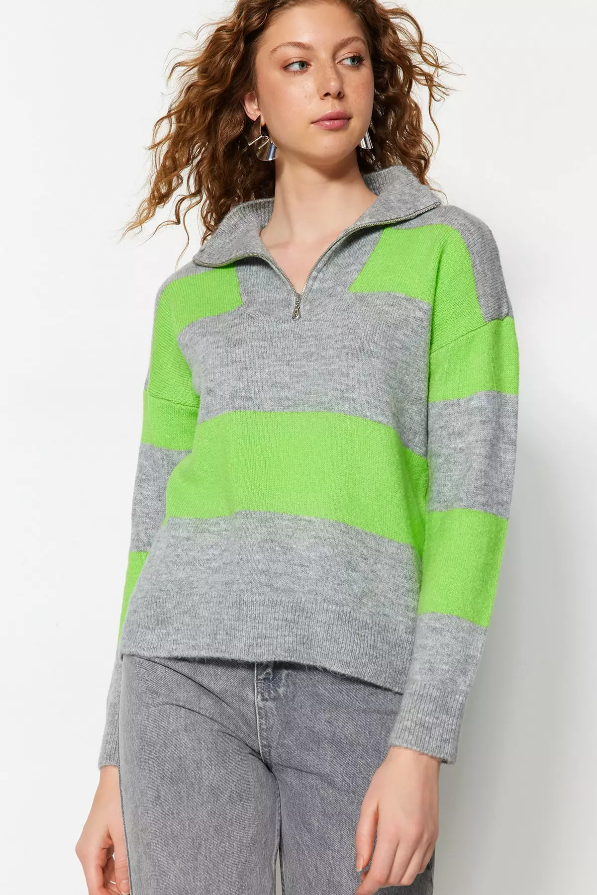 Quarter zip clearance knit sweater