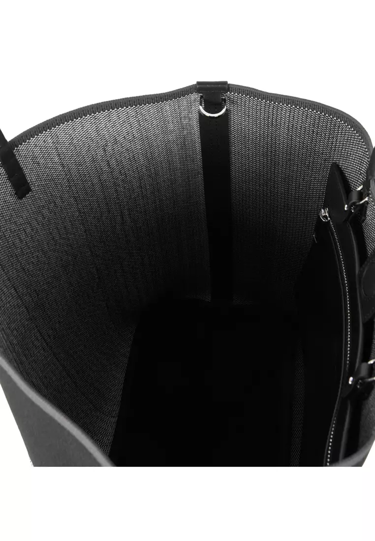 Glam Rainbow Large Tote Bag in BLACK