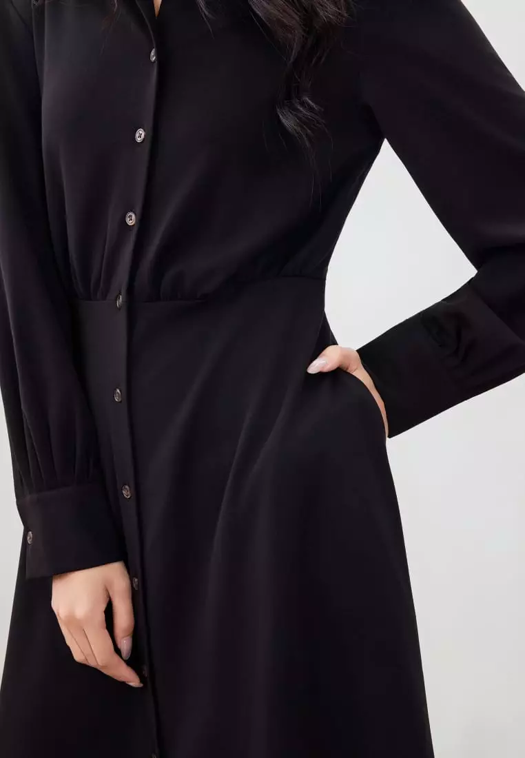 G2000 Twill Maxi Shirt Dress