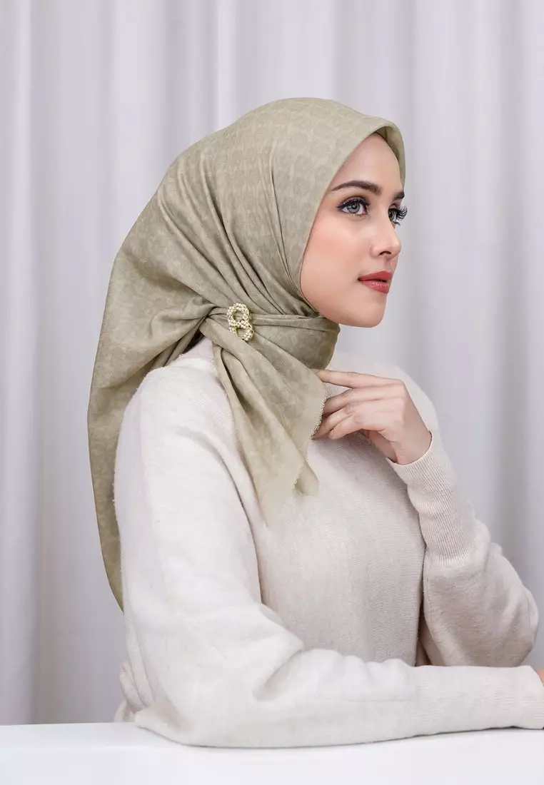 Wicker Voile Square - Sesame