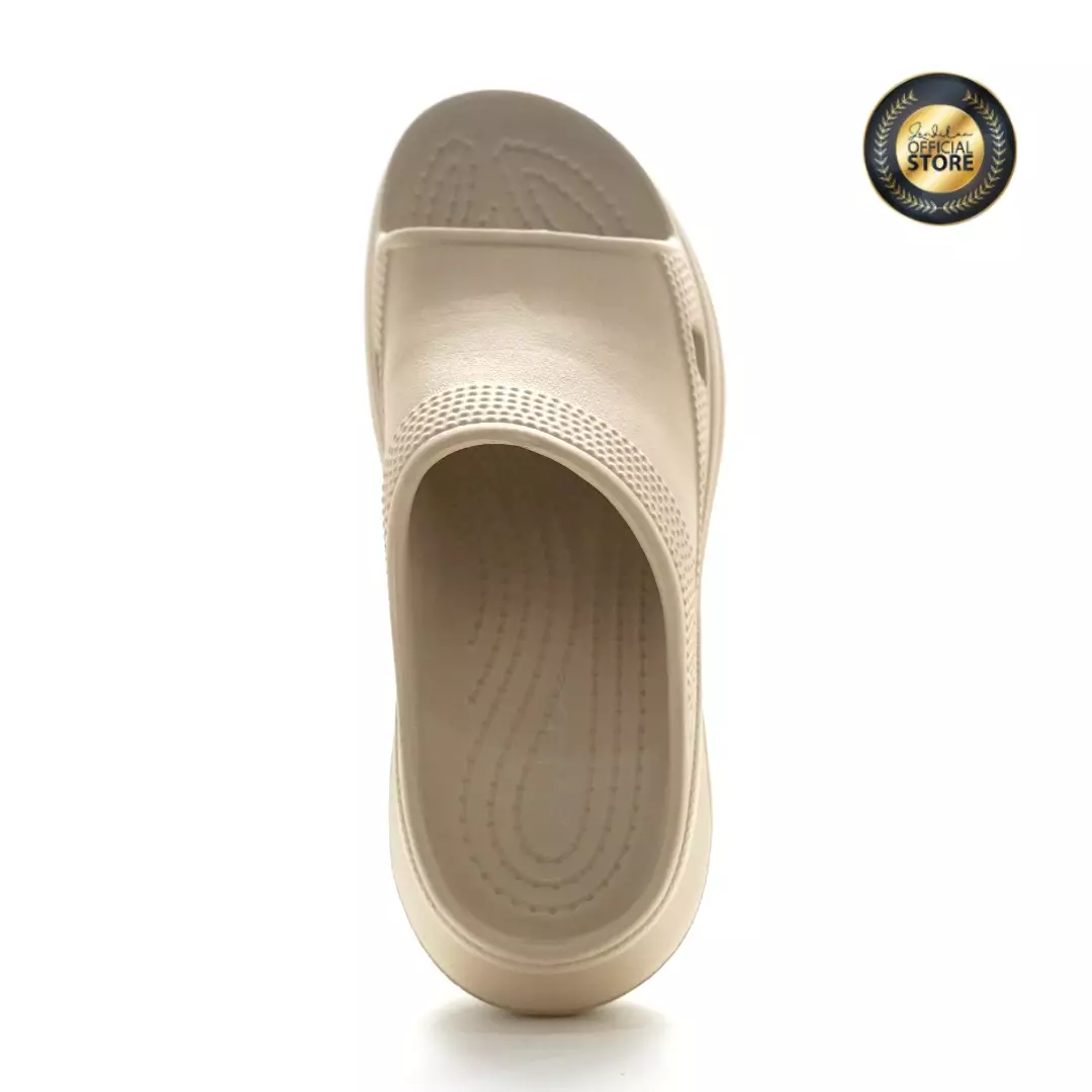 ZANDILAC - SANDAL WANITA DEWASA CH220468WD - COKLAT JAHE full karet