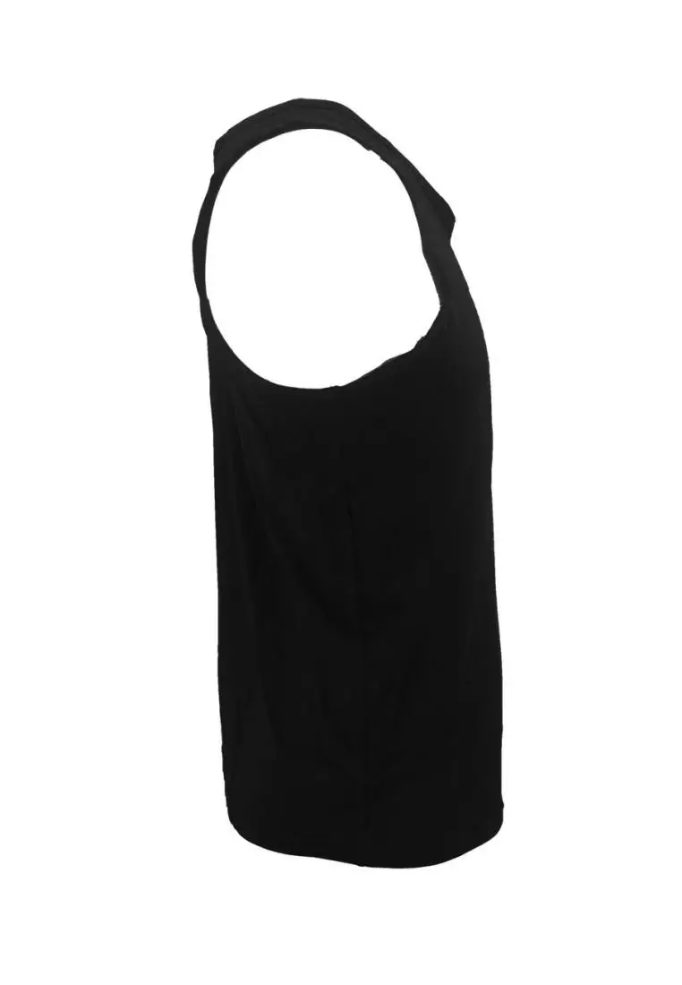 Mr.W Sleeveless Shirt - WMS 70000B -  Isi 3pcs - Black (Pria)