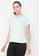 Clovia green Clovia Comfort Fit Active T-shirt in Mint Green C0C66AA377139FGS_3