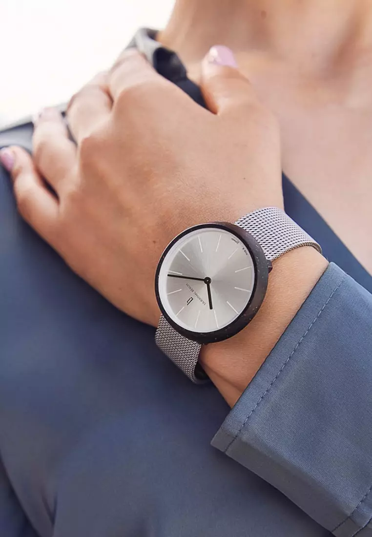 Coffee Watch Latte - Mesh Silver Matte