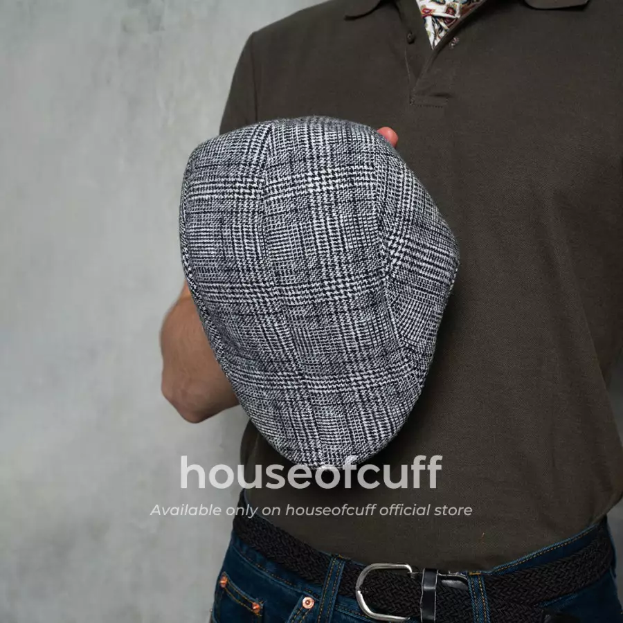 Houseofcuff topi painter baret hat flatcap pattern X002