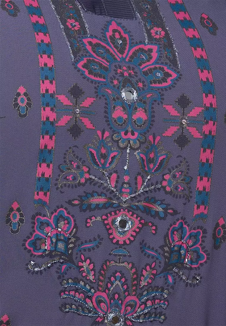 Le Reve Printed Straight Cut Kameez
