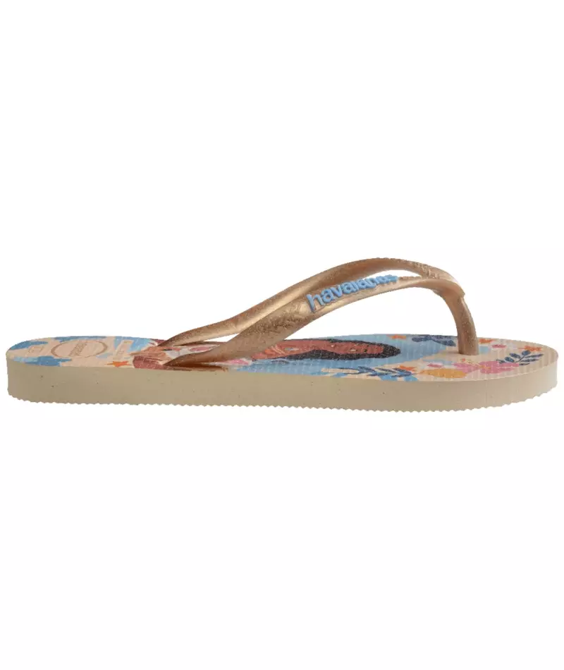 Havaianas 8811 Kids Slim Princess Beige Straw/Beige Straw - Sandal Anak