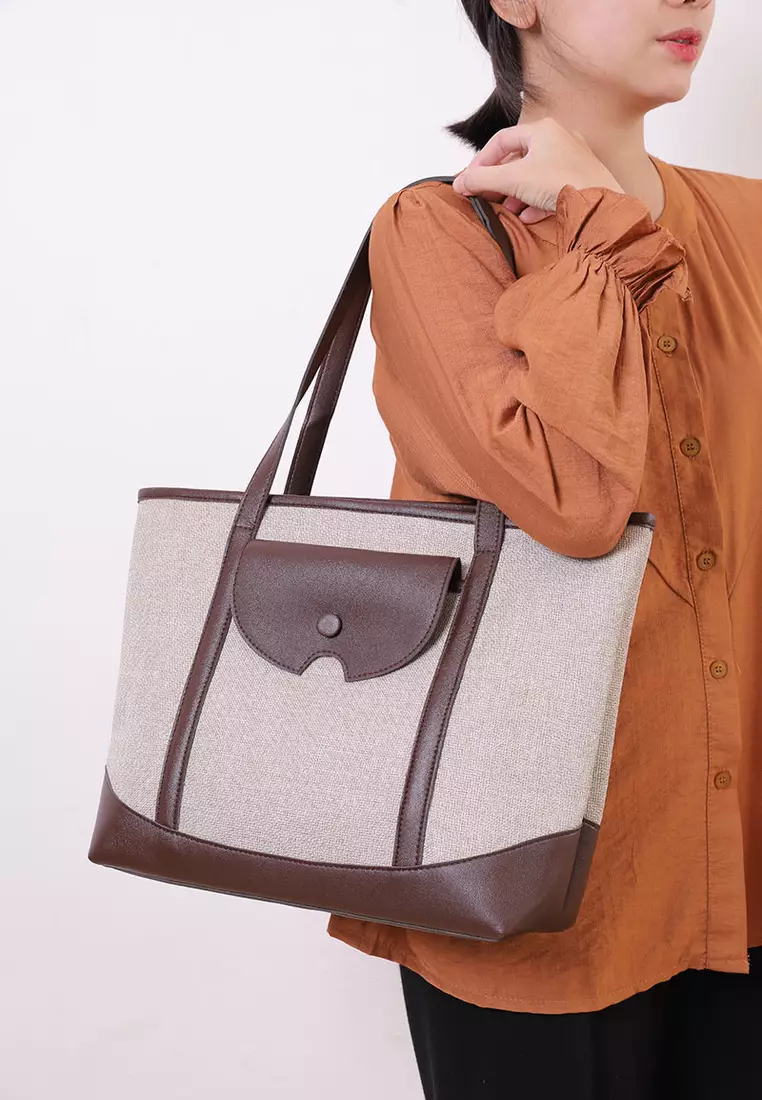 Tekka Livi Tote Bag Brown