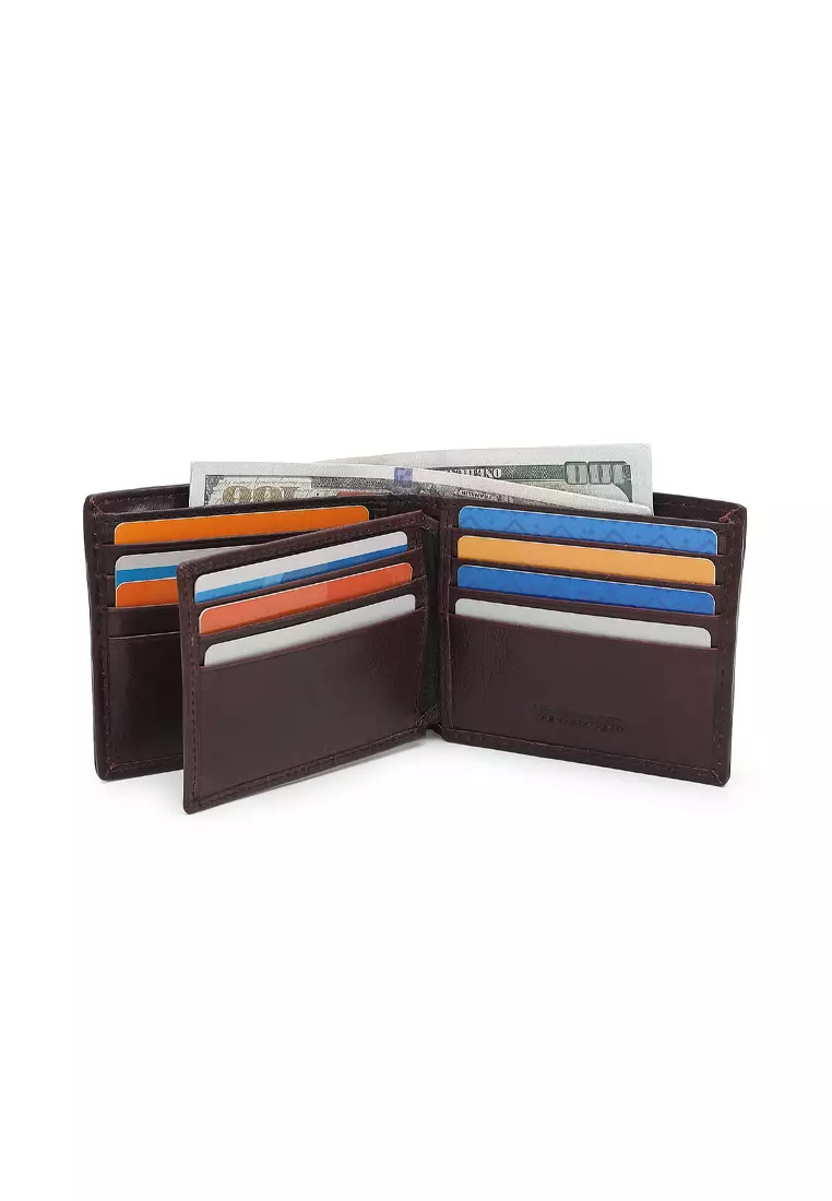 Men's Genuine Leather RFID Short Wallet (Dompet Pendek Pria Kulit Asli RFID Blocking) - Cokelat