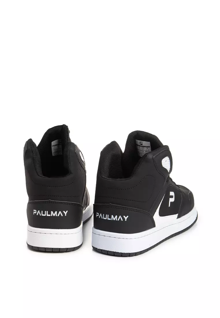 PAULMAY - Sepatu Sneakers Pria Lisbon High - Black White