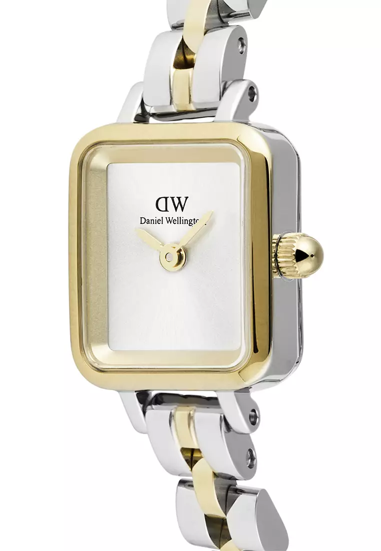 Quadro Mini 3-Link Two Tone Gold - Women Watch stainless steel watch DW Official Authentic Original 女士手錶 不銹鋼手錶 DW 官方 真皮手錶 正品